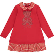 A DEE - Maria Check Teddy Dress - Red