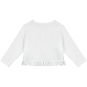 LITTLE A - Claire Cardigan - White