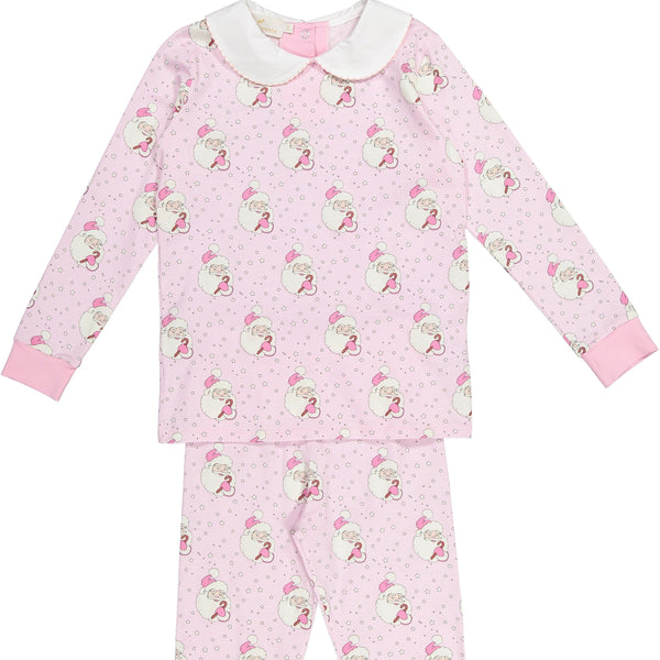 SAL & PIMENTA - Santa Glows Collar Pyjamas - Pink