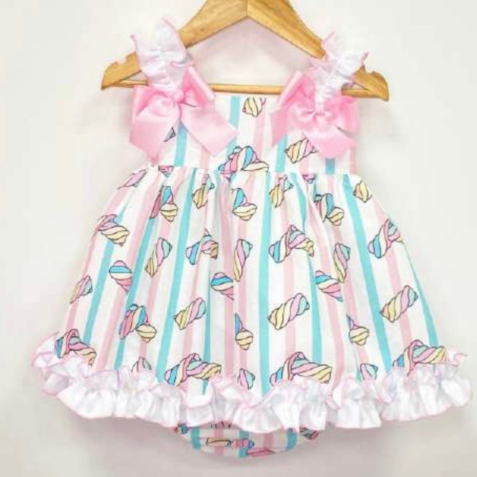 MON PETIT BONBON - Baby Marshmallow Dress  - Pink