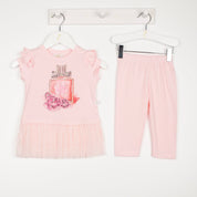 CARAMELO KIDS - Perfume Bottle Legging Set - Pink