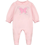 LITTLE A - Dakota Butterfly Baby Grow - Pink