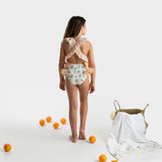 MEIA PATA - Cannes Oranges Print Swimsuit - Orange