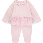 LITTLE A - Eve Tule Babygrow - Baby Pink