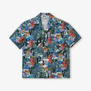 WOP - Hawaiian Style Jungle Shirt & Shorts - Patterned