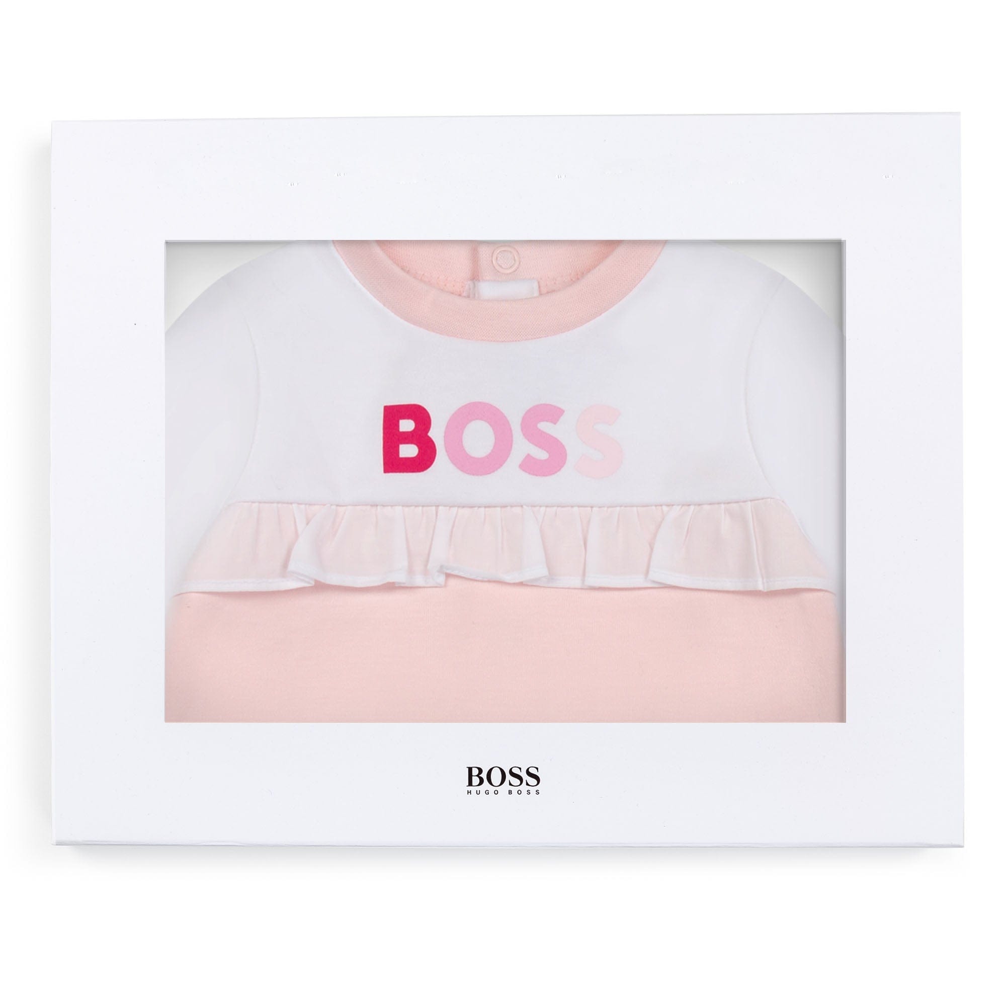 HUGO BOSS - Babygrow & Hat Gift Set - Pink