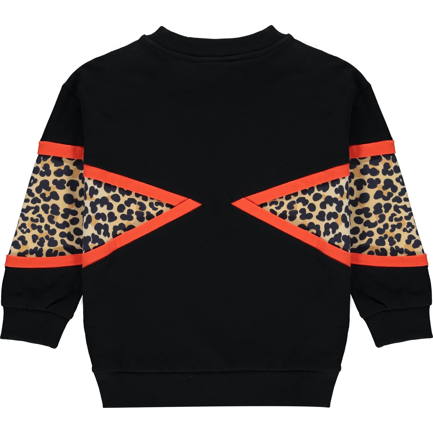 A DEE - Leopard Panel Sweatshirt Set - Black