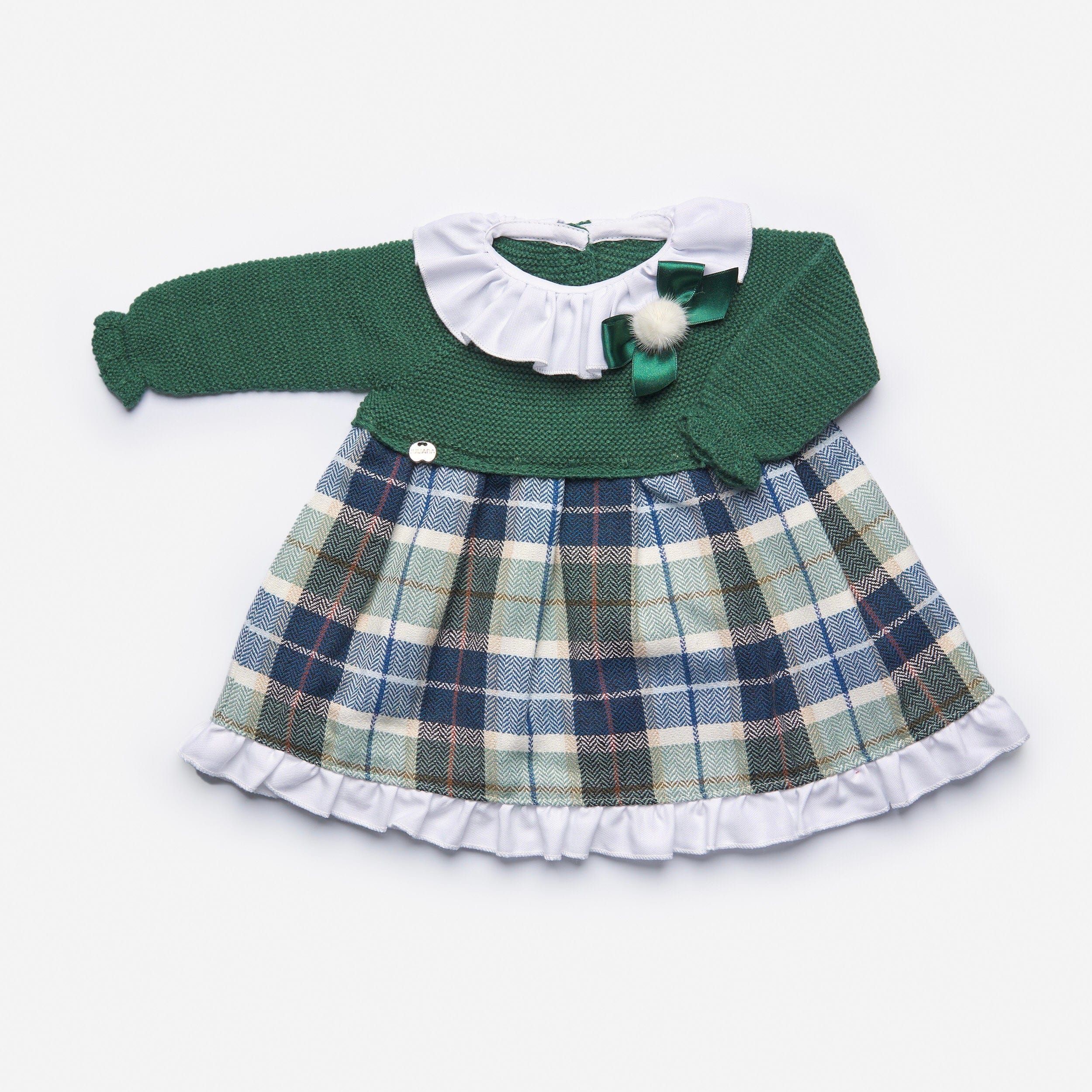 Juliana - Check Knit Dress - Green