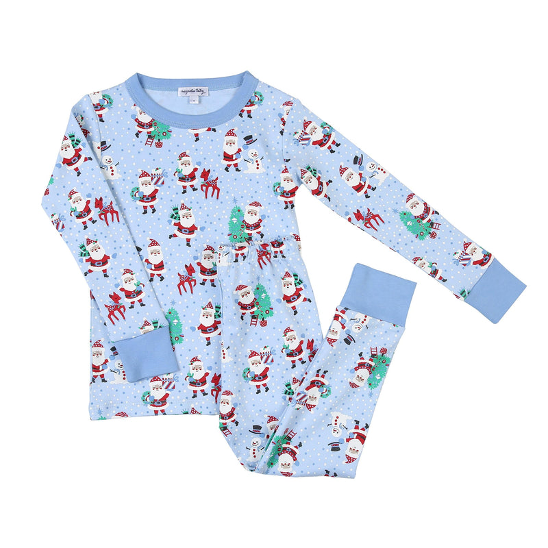 MAGNOLIA BABY - Jolly Santa Pyjamas - Blue