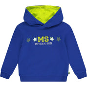 MITCH & SON - Guy Hooded Logo Tracksuit  - Royal Blue