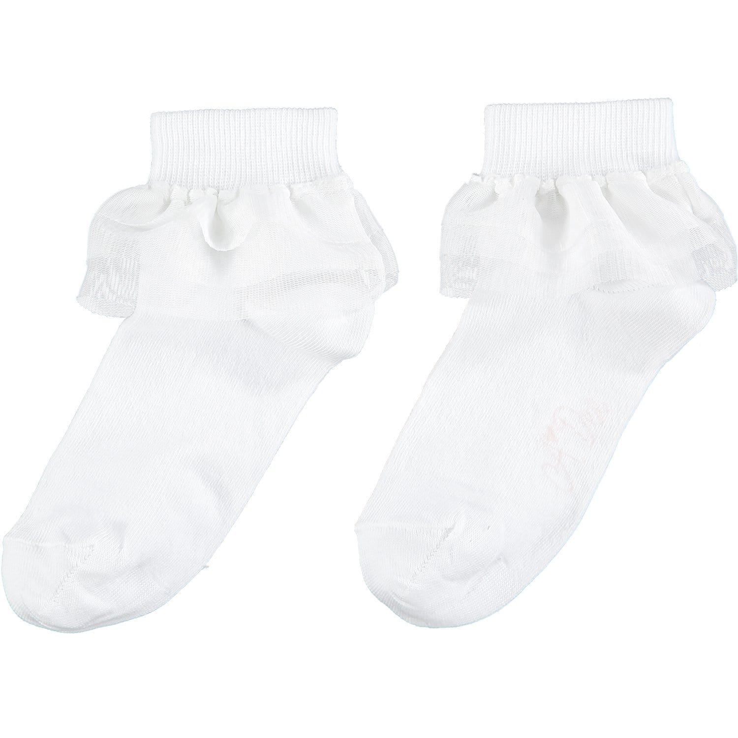 A DEE - Frill Ankle Sock - White