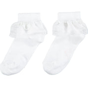 A DEE - Frill Ankle Sock - White