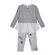 LAPIN HOUSE - Dogtooth Jewel Legging Set - Grey