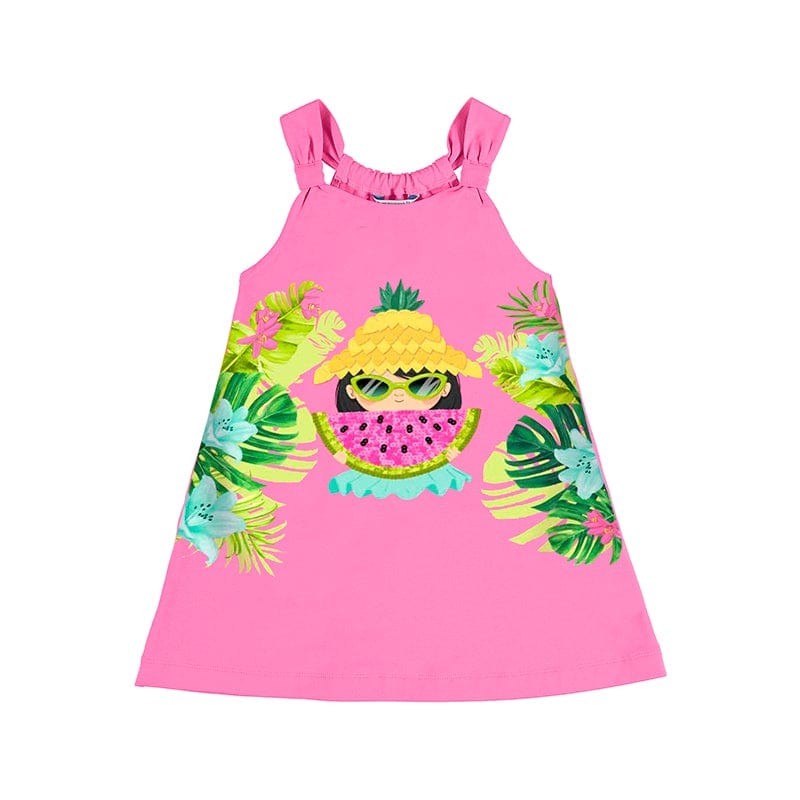 MAYORAL - Graphic Watermelon Dress - Pink