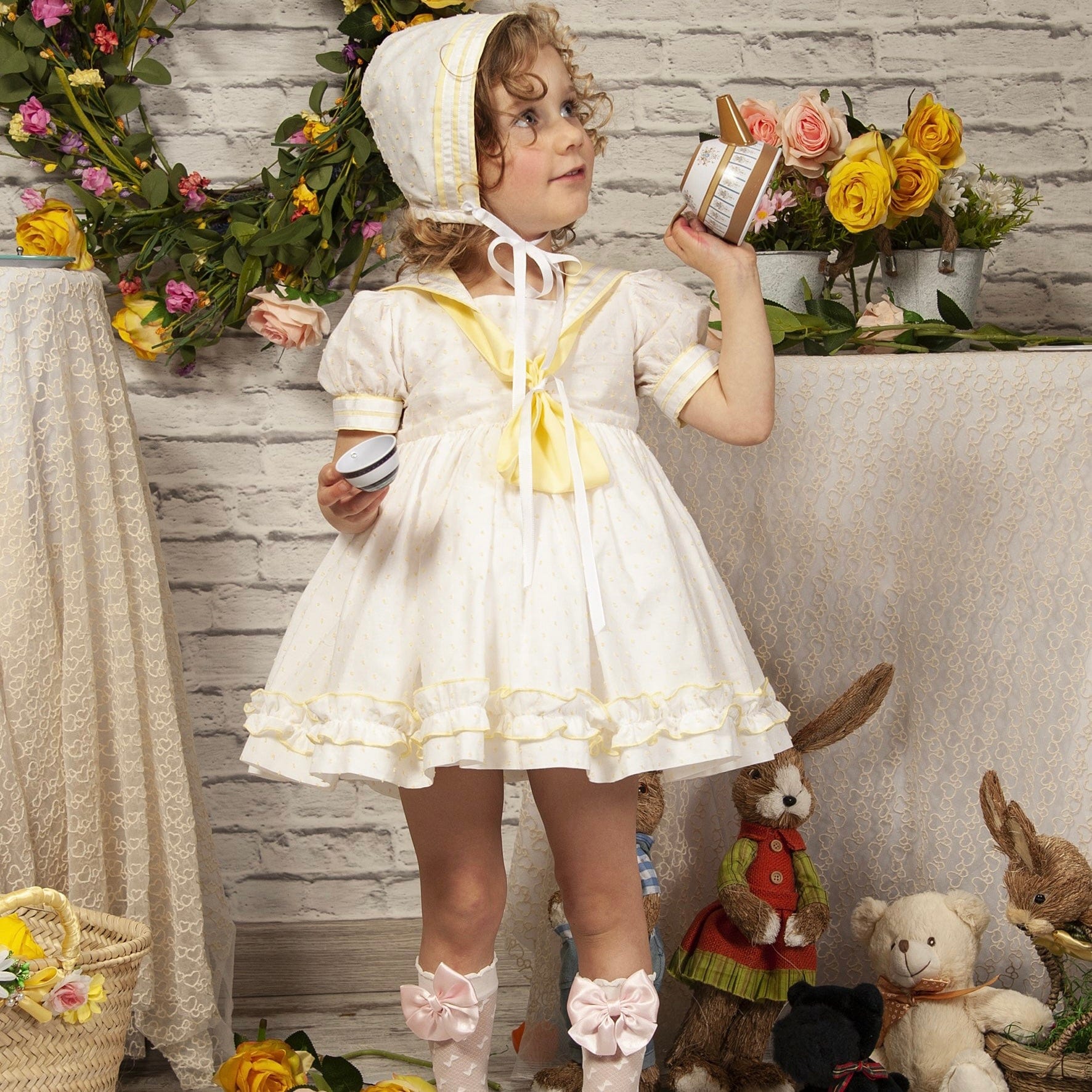 SONATA - Easter Sailor Dress - White