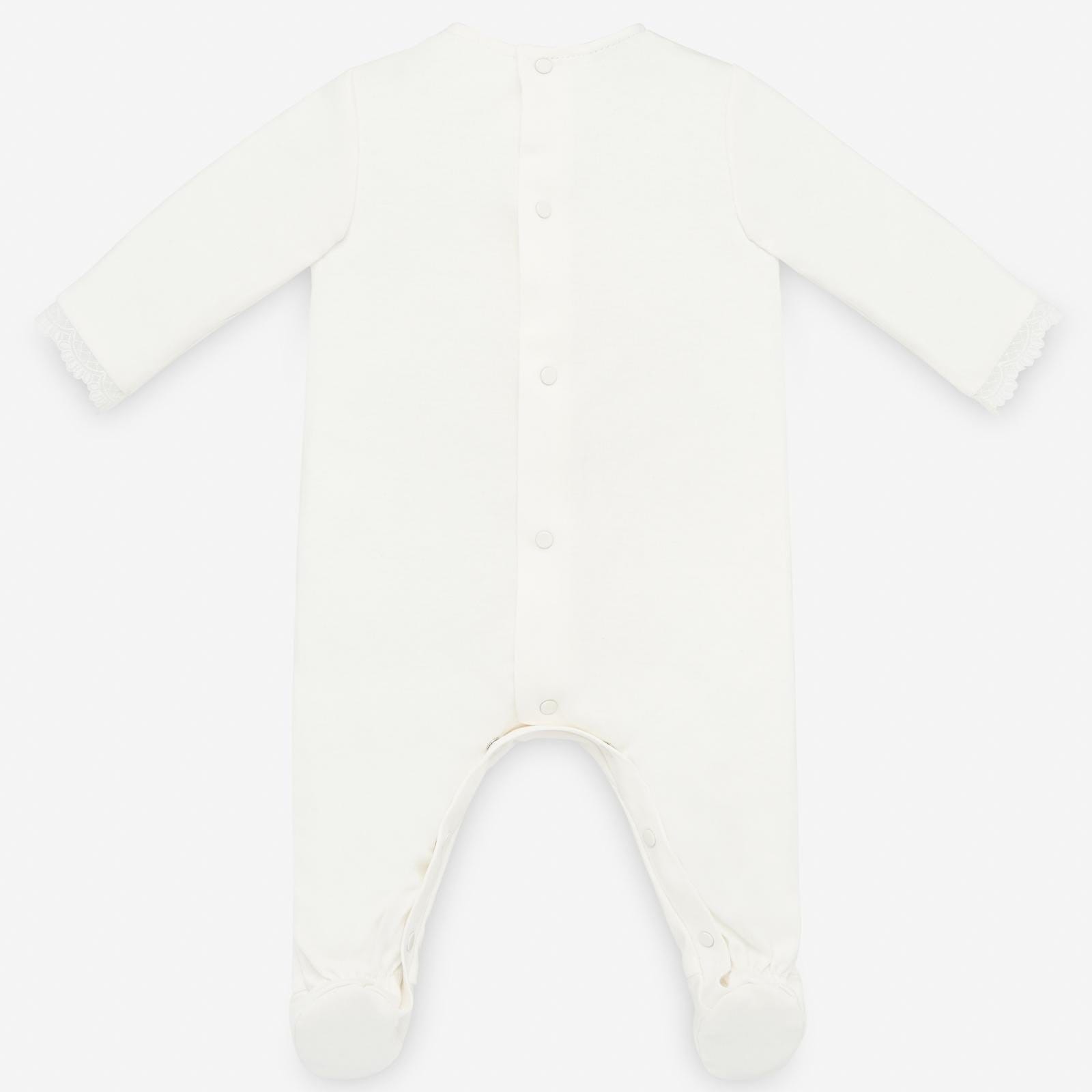 PAZ RODRIGUEZ - Lace Detail Baby Layette Set - Cream