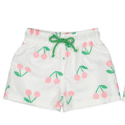 SAL & PIMENTA - Electric Cherries Swim Shorts - White