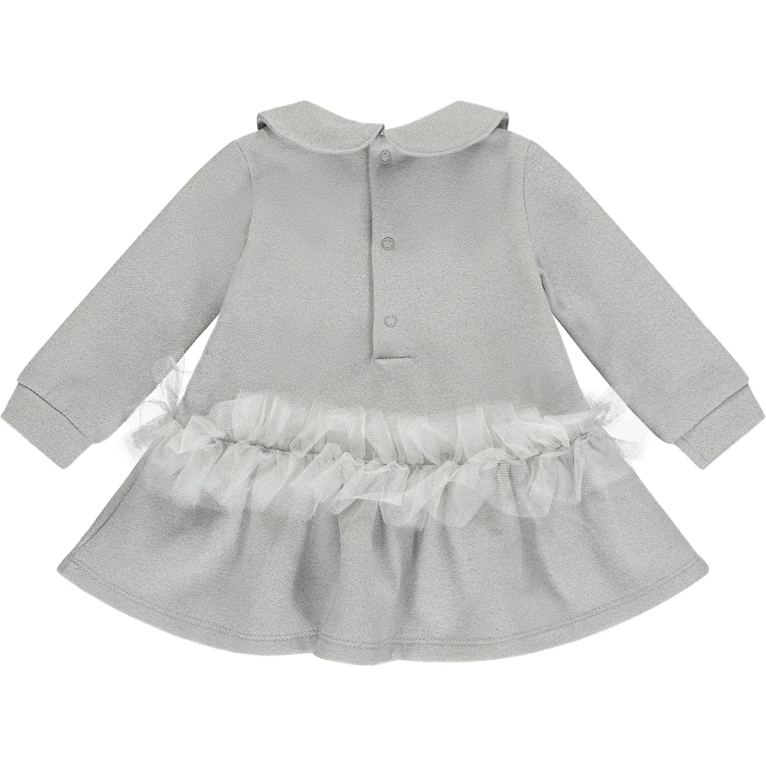 LITTLE A - Faye Lurex Dress - Silver