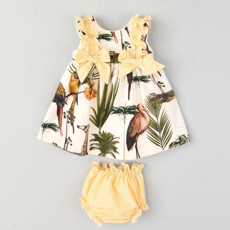 COCOTE - Safari Baby Dress - Yellow