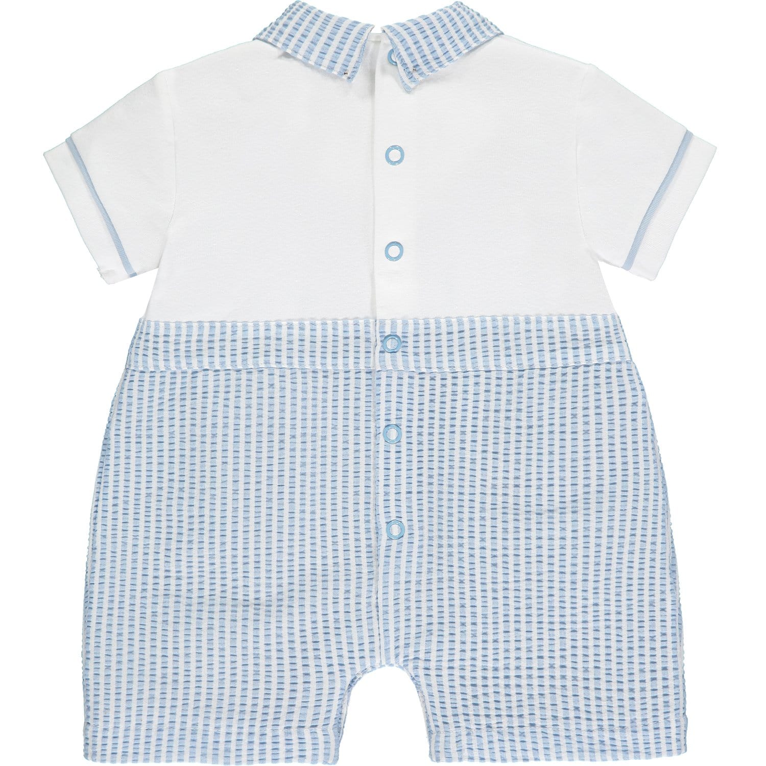 MITCH & SON - David Seersucker Romper - White