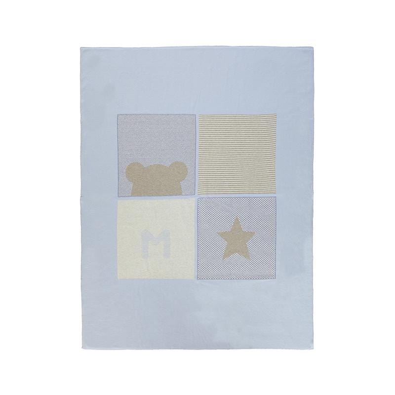 MAYORAL - Bear Jaquard Blanket - Blue