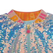 BILLIEBLUSH - Sequin Bomber Jacket - Iridescent