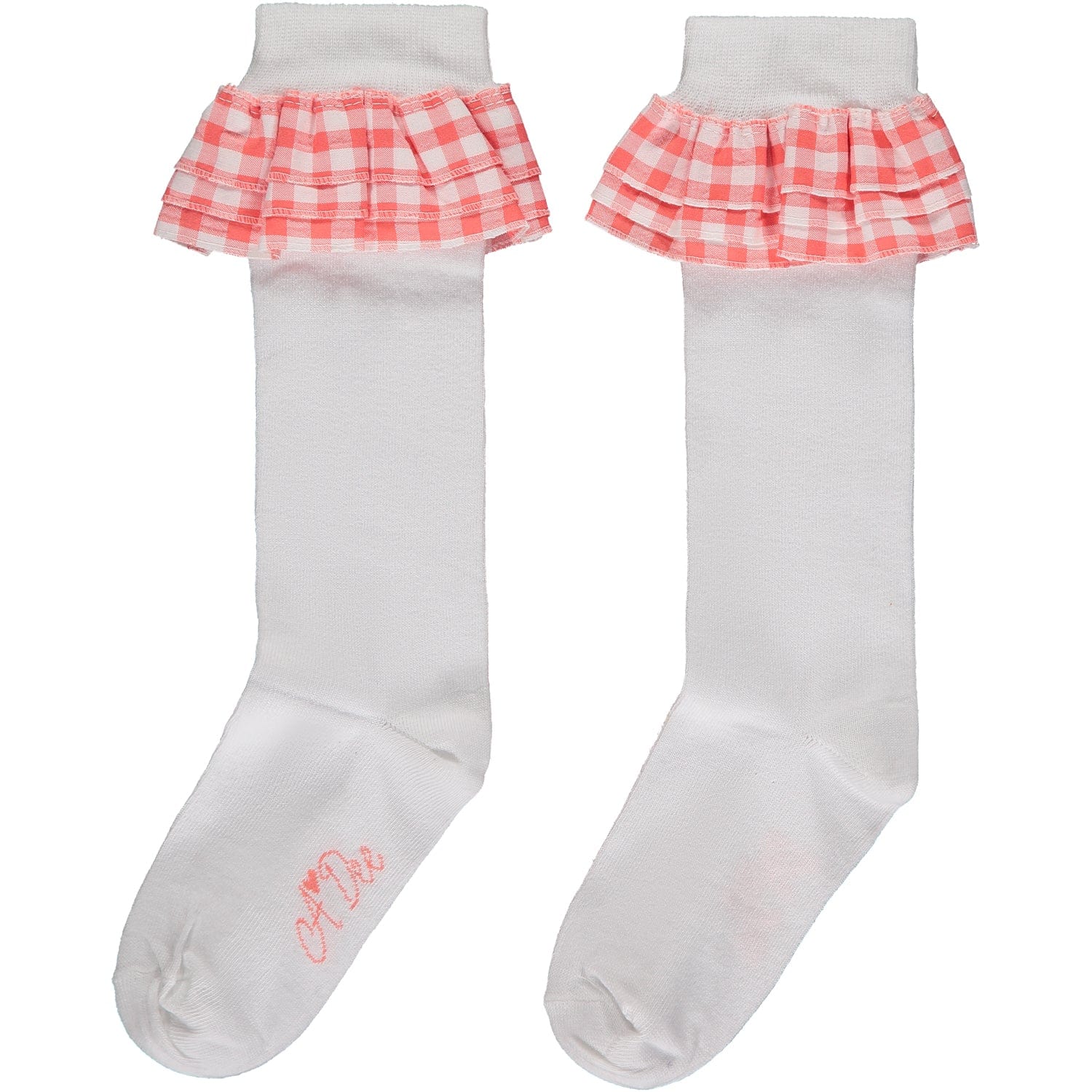 A DEE - Yelena Garden Party Frill Knee High Socks - White