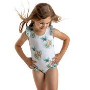 MEIA PATA - La Digue Giraffe Print Swimsuit - Green