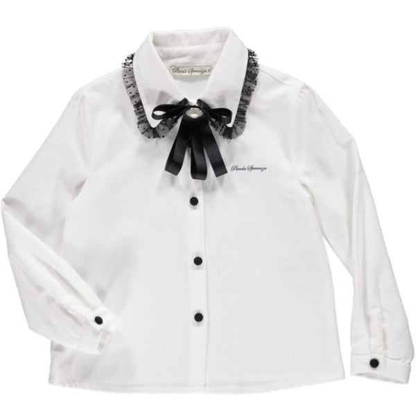 Piccola Speranza  - Polka Dot & Bow Skirt Set  - Black