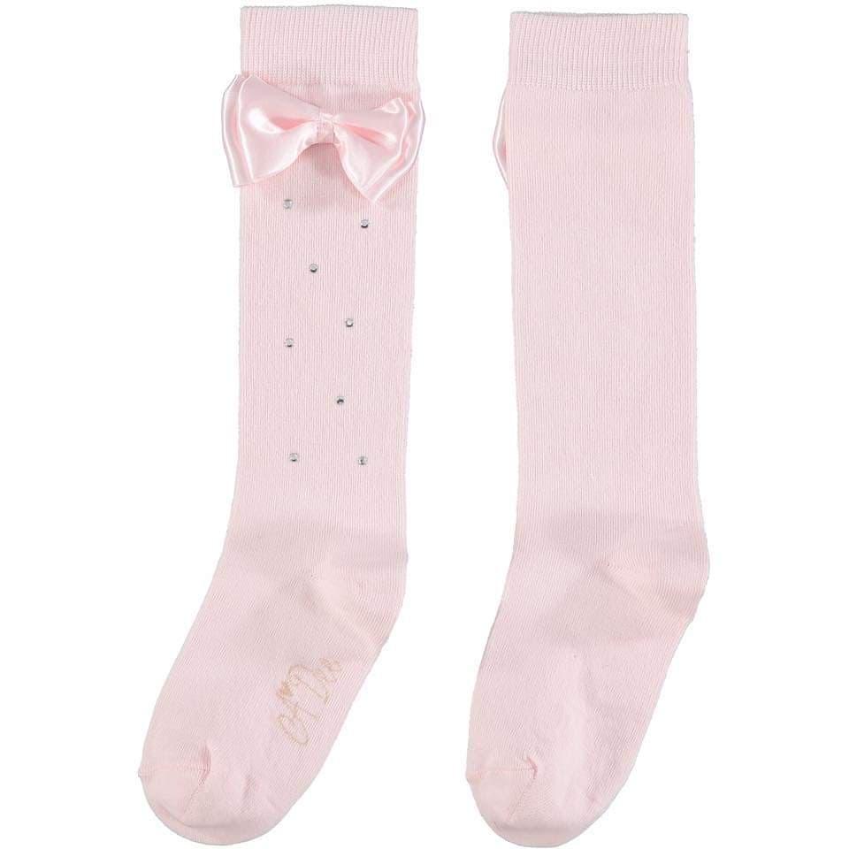 A Dee - Knee High Socks - Pink