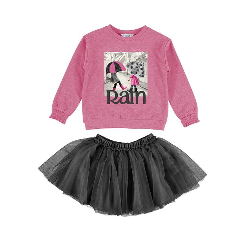 MAYORAL - Rain Tulle Skirt Set - Pink