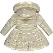 A DEE - Priscilla Metalic Hooded Jacket - Light Gold