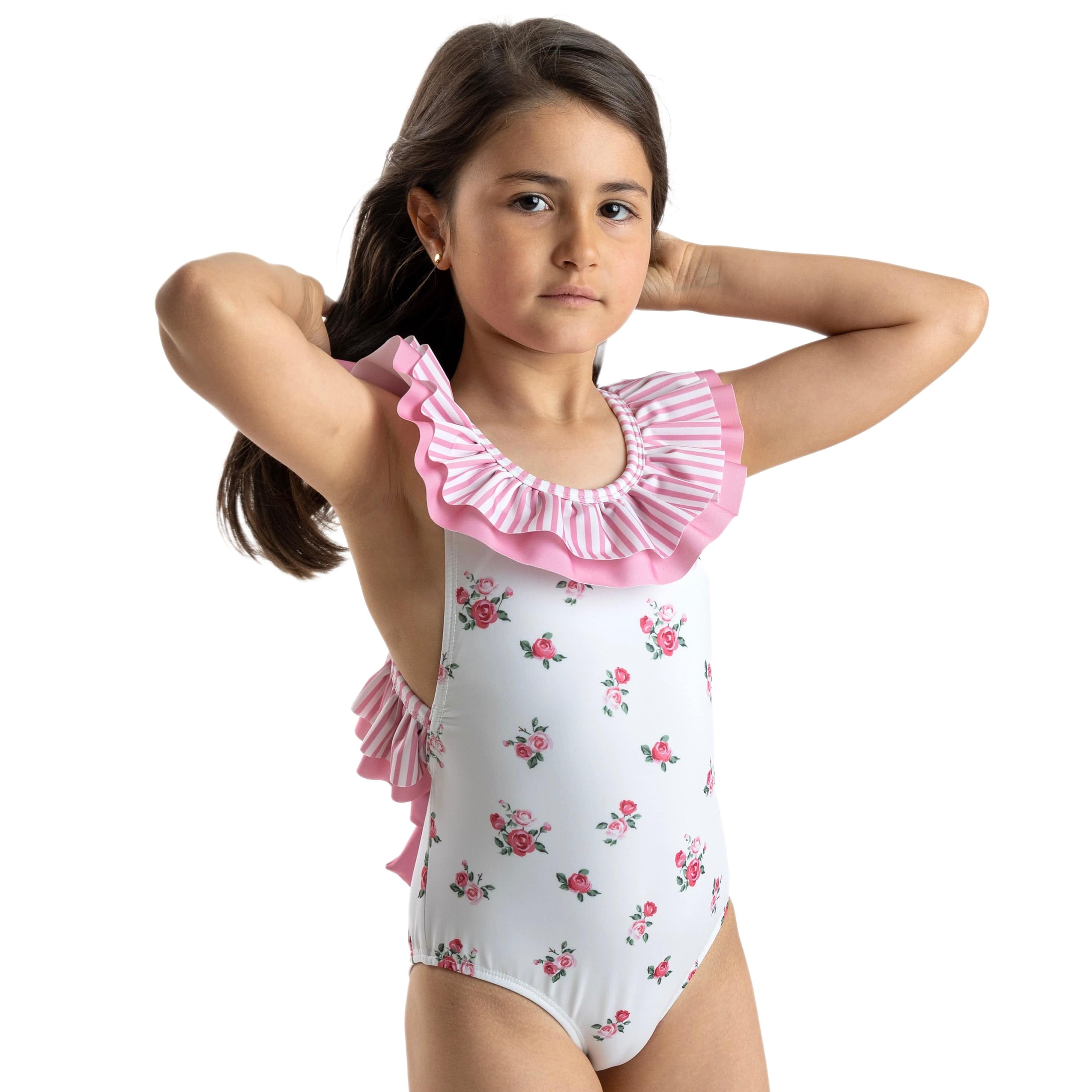 MEIA PATA -  Seychelles Flowers Print Swimsuit - Pink