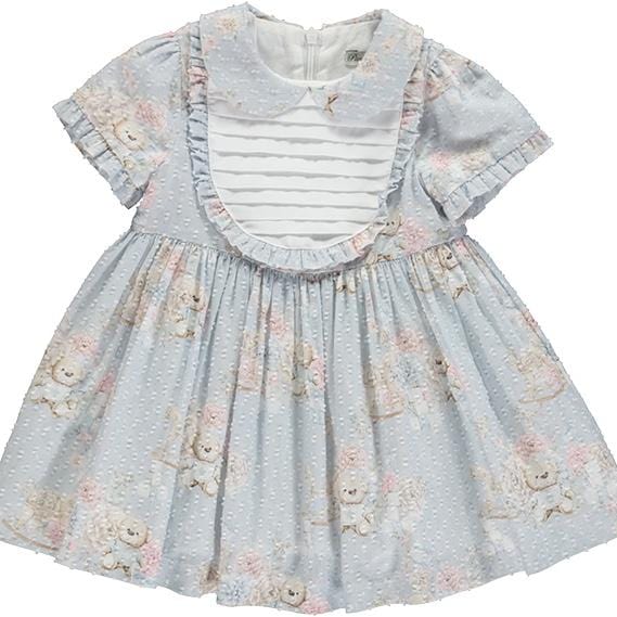 PICCOLA SPERANZA - Teddy Bear Dress - Blue
