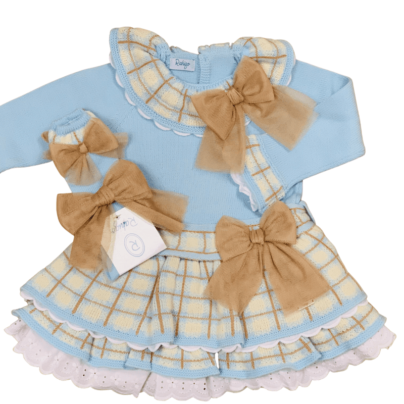 RAHIGO - Tartan Three Piece Dress Set - Baby Blue