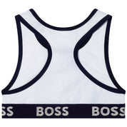 HUGO BOSS - Cropped Sports Top - Blue