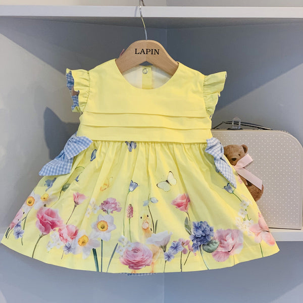 LAPIN HOUSE - Baby Easter Dress - Lemon