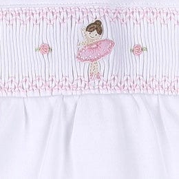 MAGNOLIA BABY - Ballerina’s Classic’s Smocked Receiving Blanket - Pink