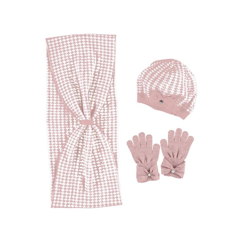 MAYORAL - Glove Hat & Scarf Set - Pink