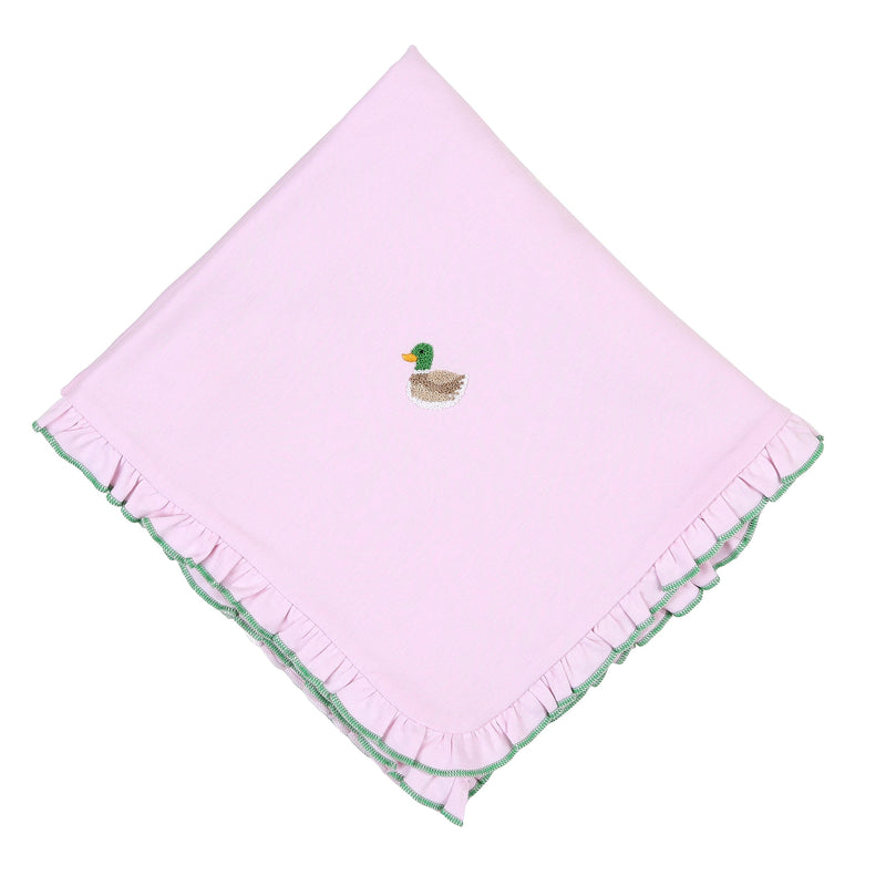 MAGNOLIA BABY - Tiny Mallard Blanket - Pink