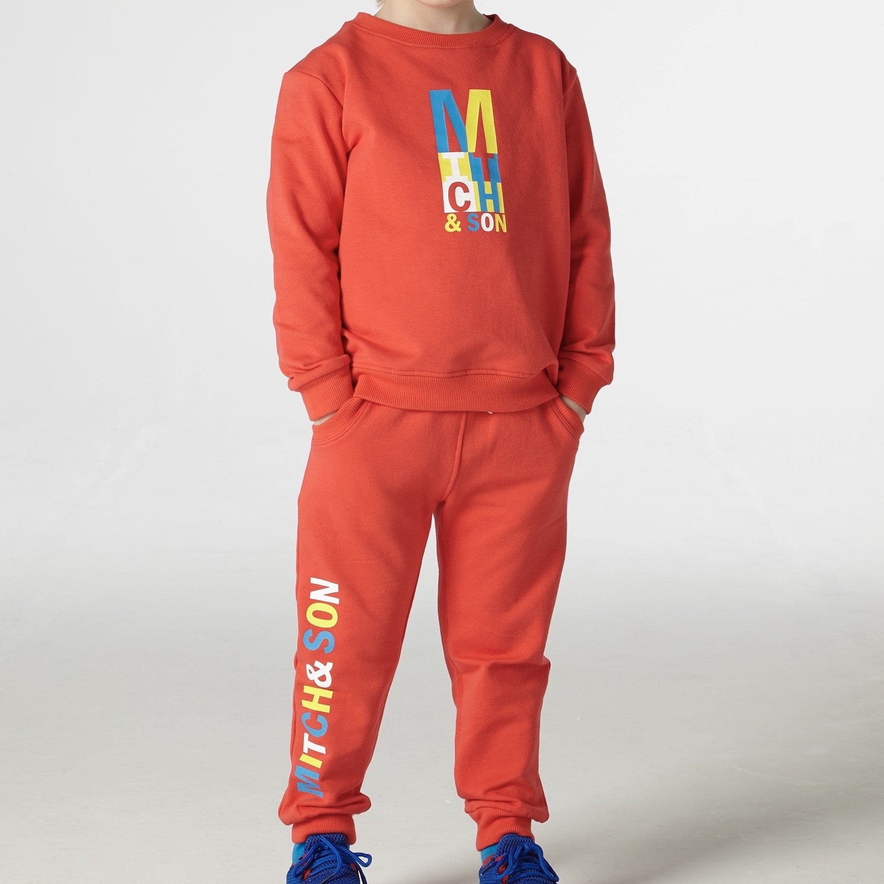 MITCH & SON - Red Logo Tracksuit - Red