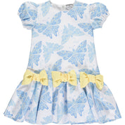 A DEE - Joy Butterfly Print Dress - Light Blue