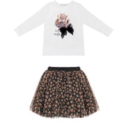 BALLOON TIGER TUTU SKIRT SET