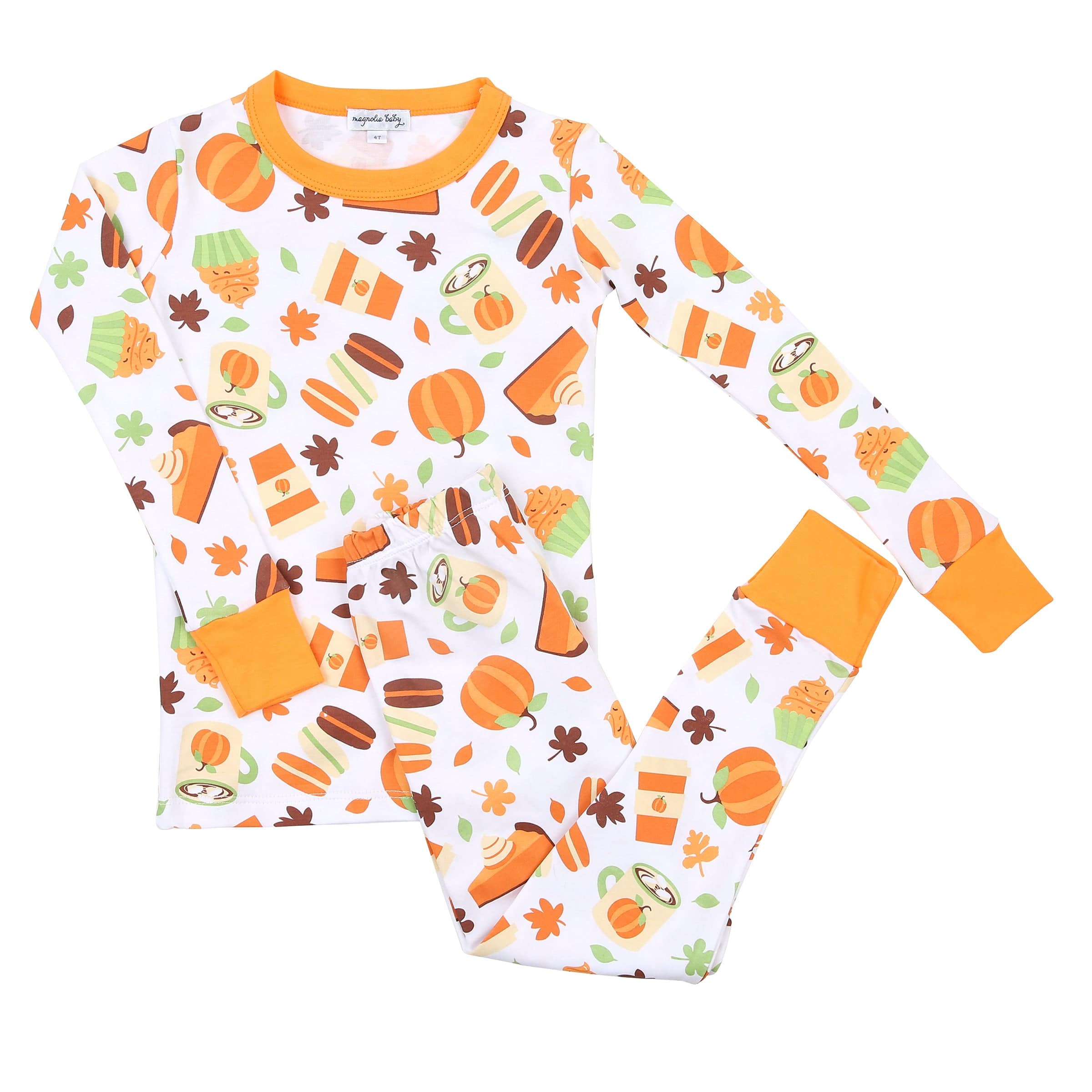 MAGNOLIA BABY - All Things Pumpkin Unisex Pyjamas - White