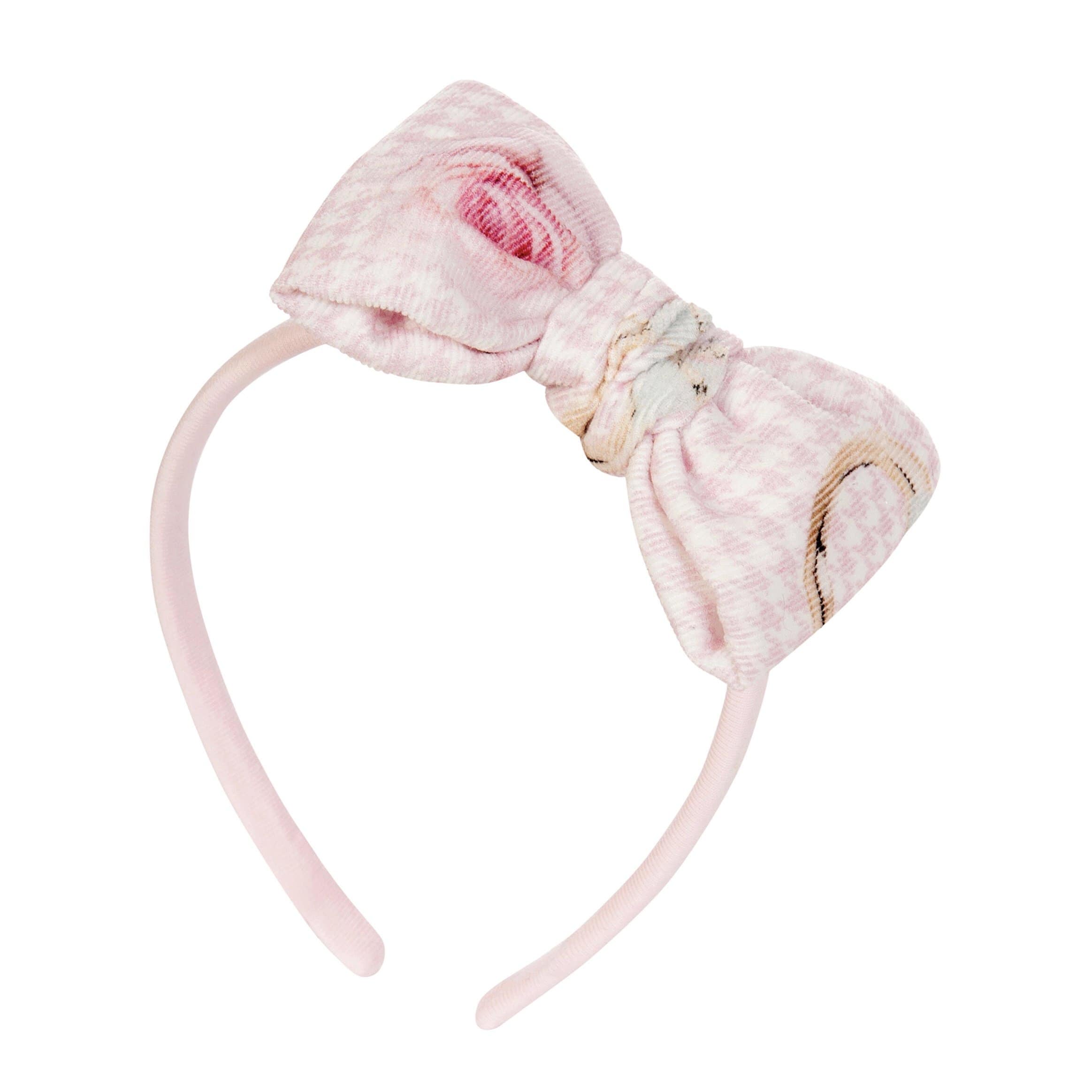 BALLOON CHIC - Teddy Dog Tooth Hairband   - Pink
