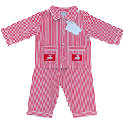 Annafie - Christmas Smocked Pyjamas - Red