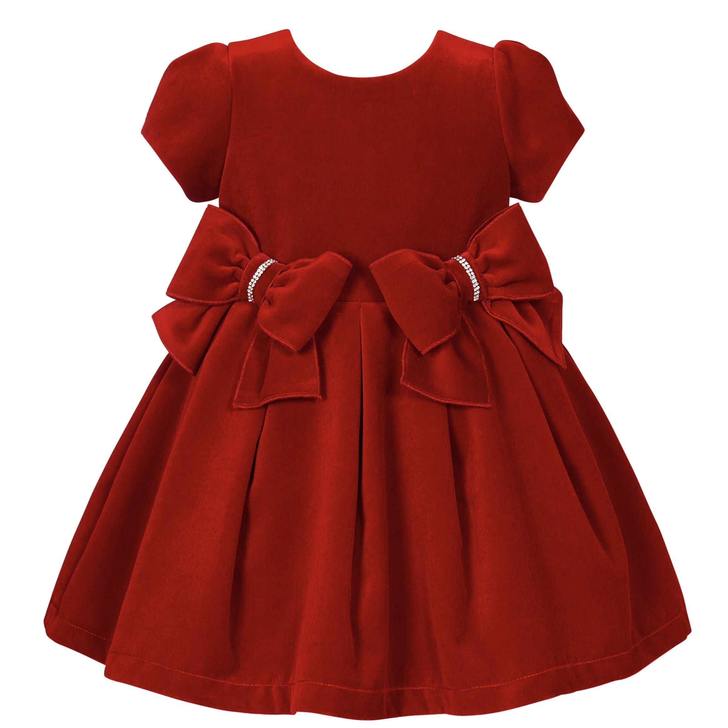 BALLOON CHIC - Velvet Dress  - Red