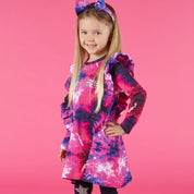 A DEE - Skye Frill Galaxy Print Dress - Pink Glaze