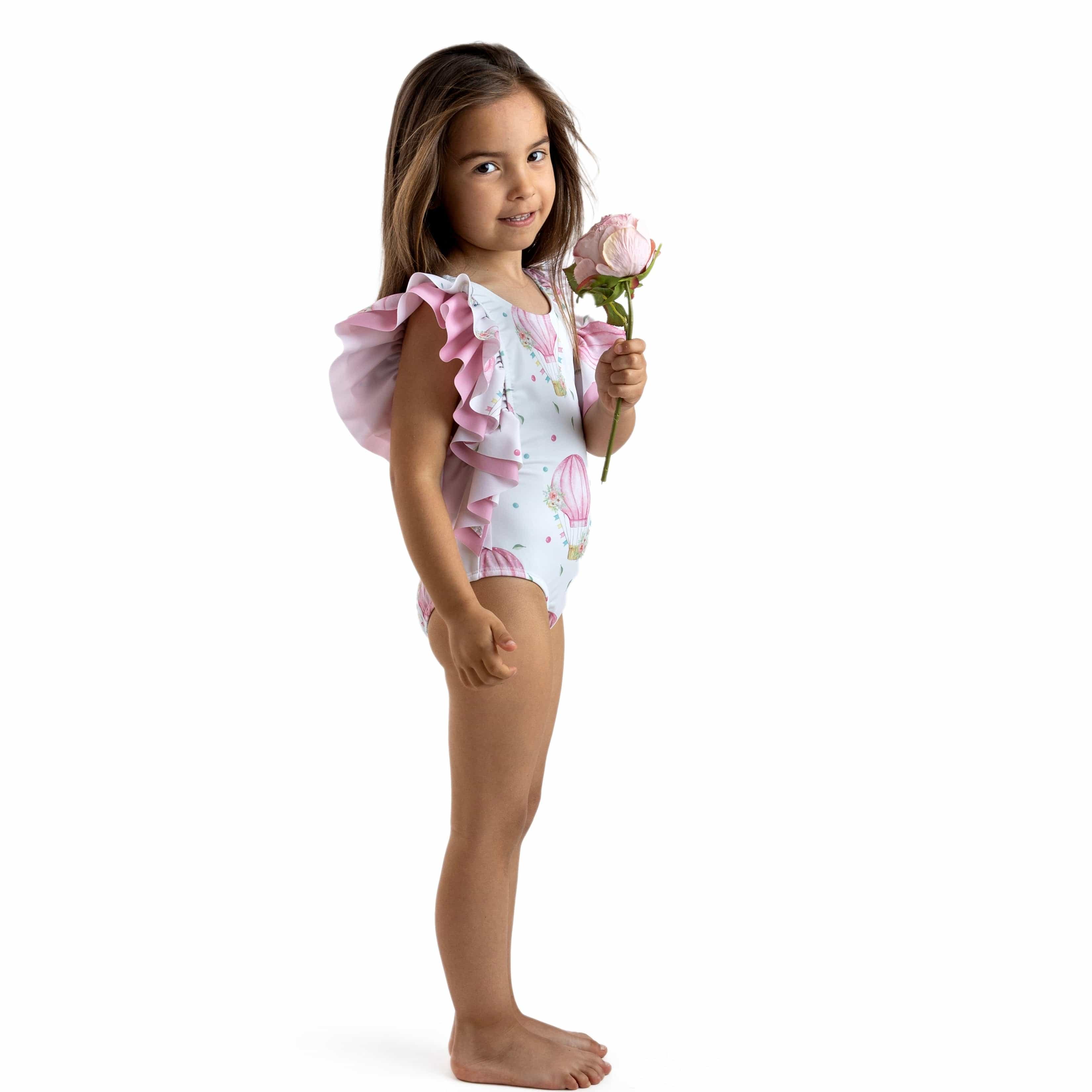 MEIA PATA -  La Felicite Balloons Print Swimsuit - Blush