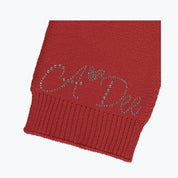A Dee - Knitted Scarf - Red